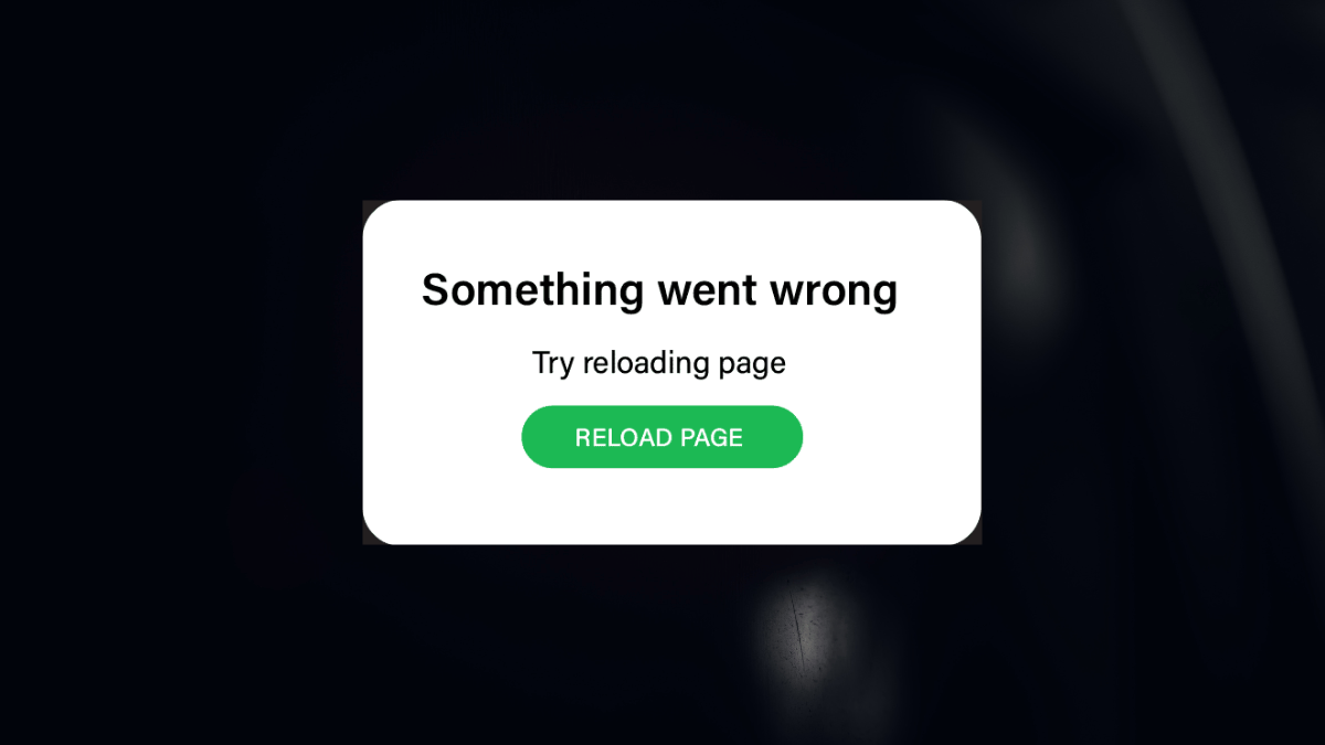 Spotify Something Went Wrong Try Reloading The Page