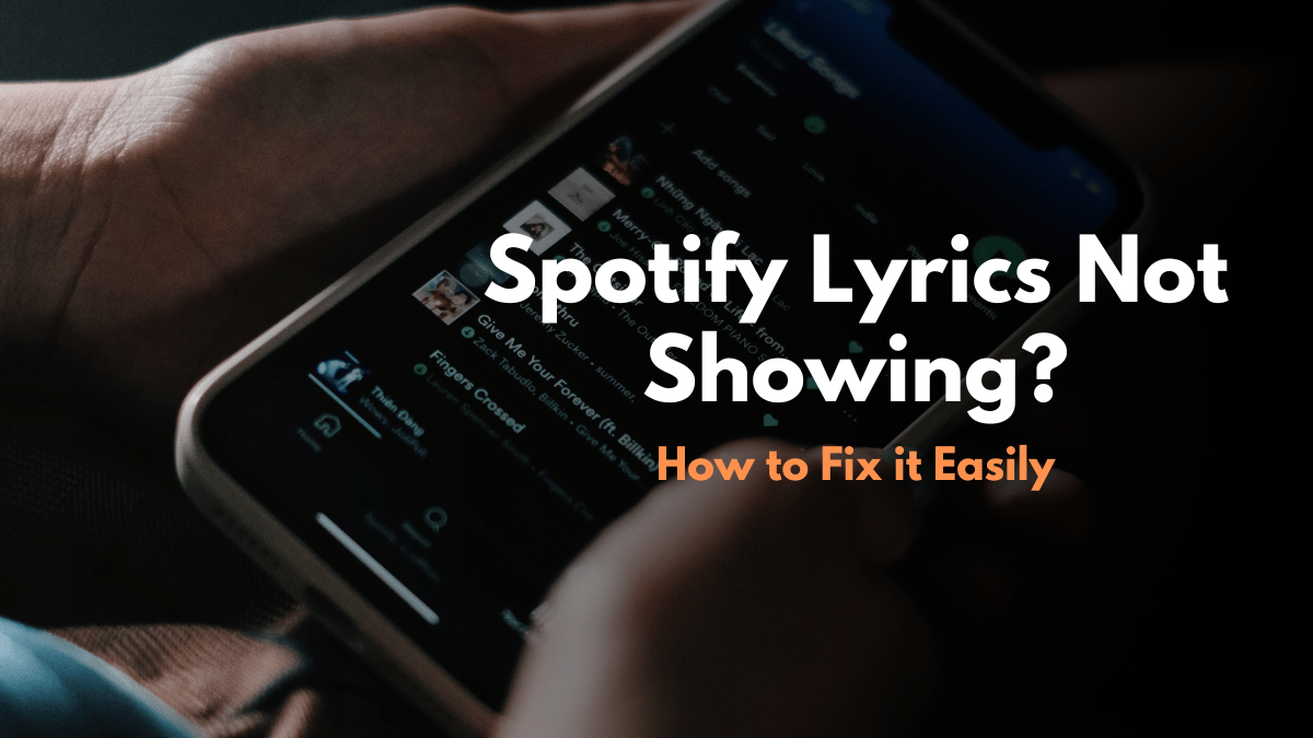 Spotify Lyrics Not Showing